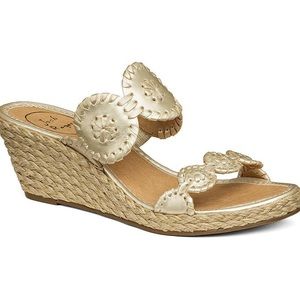 Jack Rogers Platinum Shelby Wedge